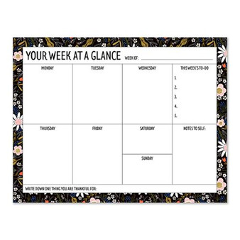 Your Week At A Glance Planner