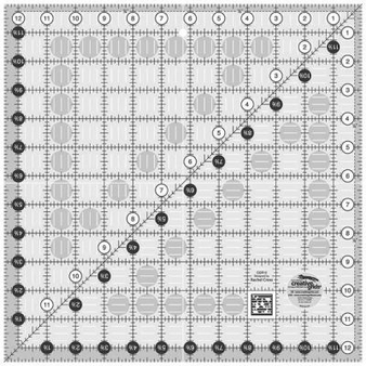 Creative Grids 12 1/2" x 12 1/2" Square CGR 12